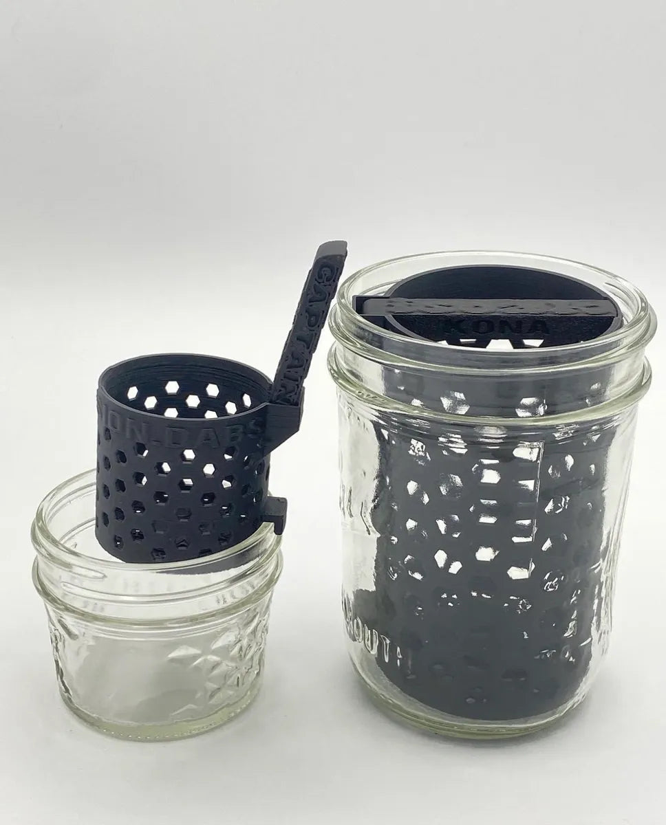 Large isoak mason jar for cleaning your glass and quartz