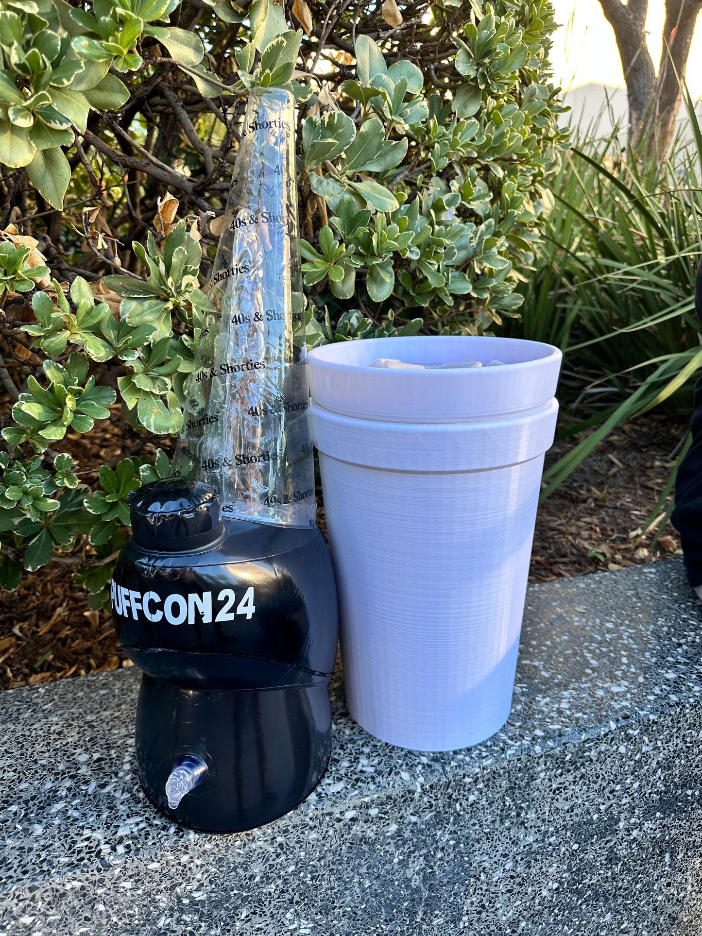 Double Cup Container and Office Trash Can
