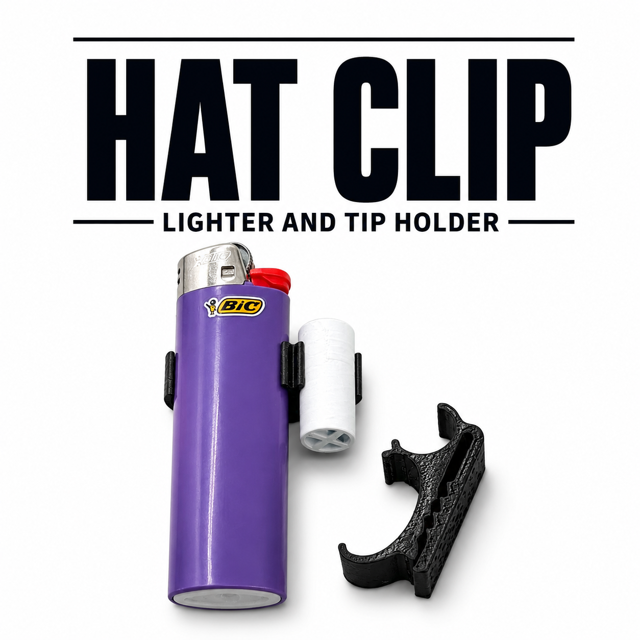 Hat Clip Lighter Holder For Your Hat