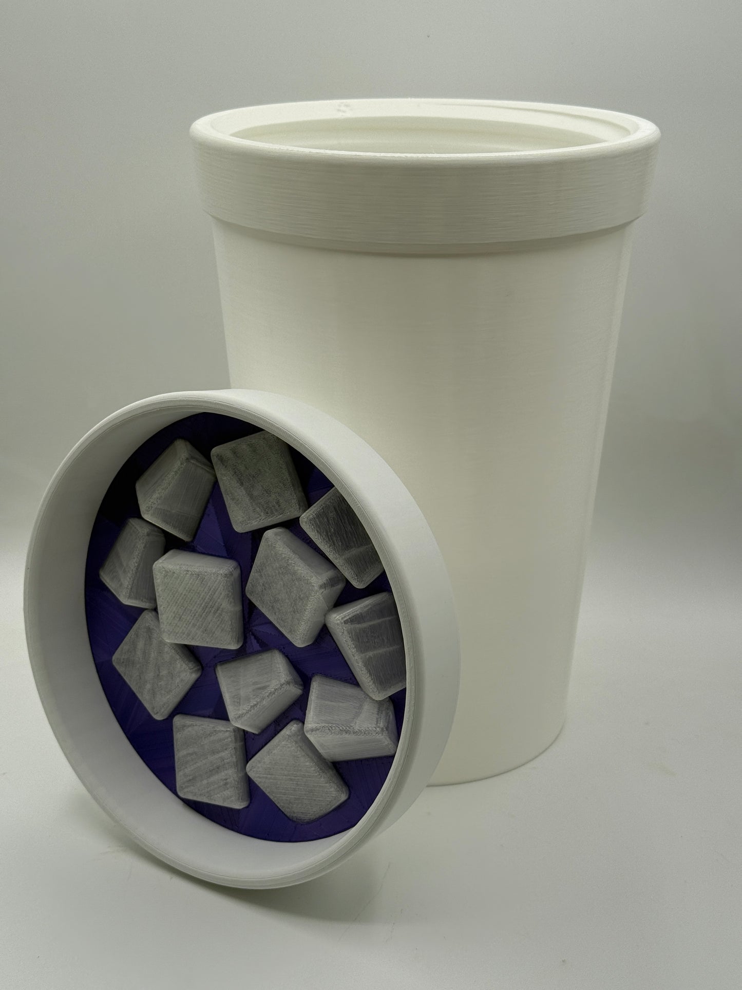 Double Cup Container and Office Trash Can