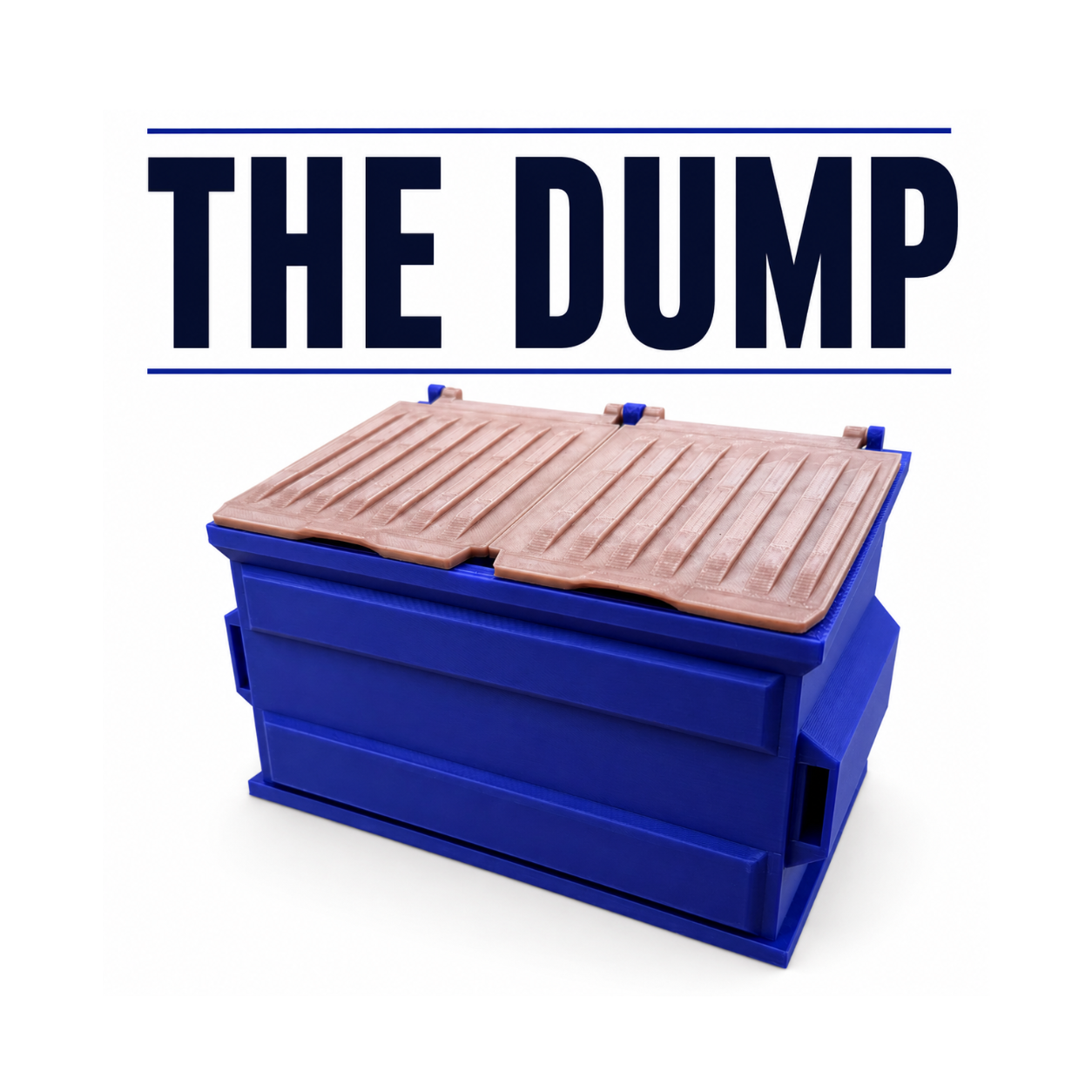The Dump - Scale Model Dumpster With Working Lid, Dumpster For Q-tips, Desk Dump.