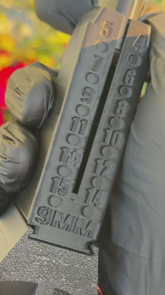 LIGHTER SLEEVE/CONTAINER shaped like a glock magazine with a detachable drum mag